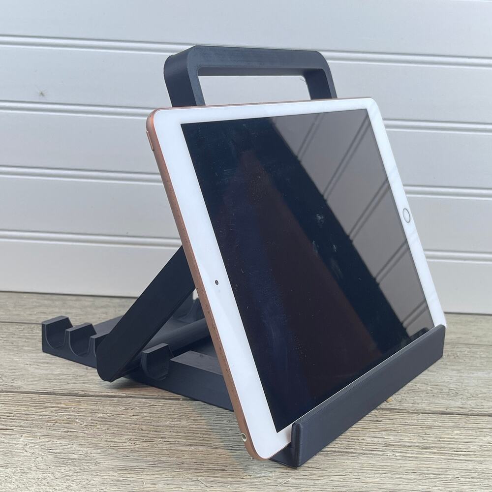 Folding Tablet Stand, iPad Stand, Desk iPad Holder, Portable Tablet Stand - Picture 2 of 10